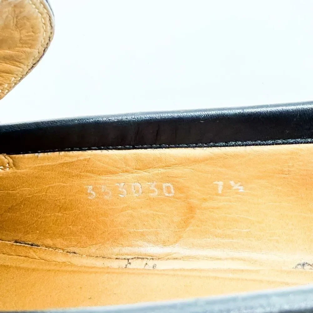 Gucci GG Monogram Black Leather Men’s Dress Loafers